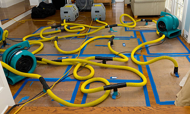 Professional Flood Damage Restoration technician working in Newman Lake, WA